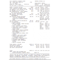Original GM Invoice Copy